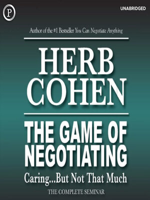 cover image of The Game of Negotiating